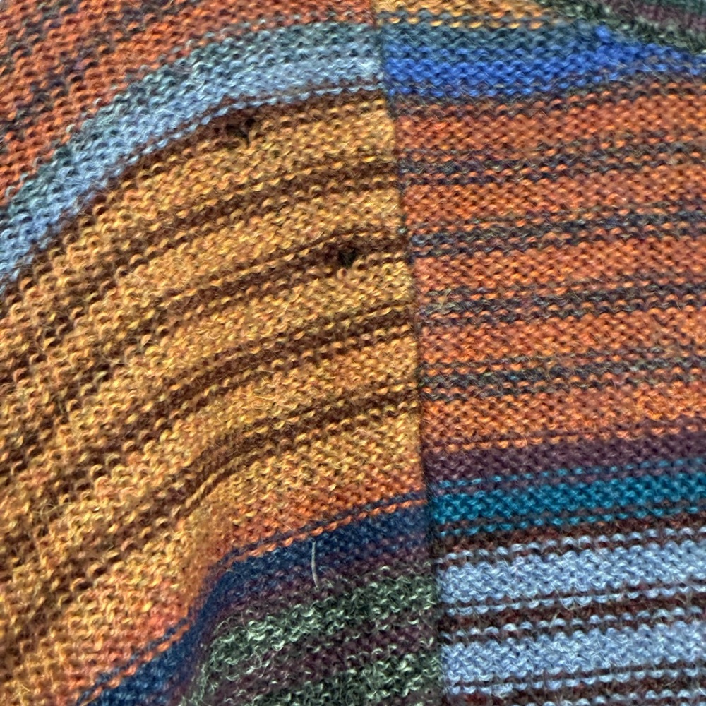 The Territory Ahead 100% Alpaca Sweater Multicolor Striped Knit Peru Size L-READ - Picture 7 of 10